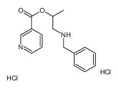 1-(benzylamino)propan-2-yl pyridine-3-carboxylate,dihydrochloride Structure