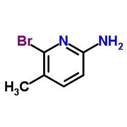 6-溴-5-甲基吡啶-2-胺结构式