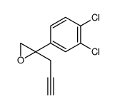 2-(3,4-dichlorophenyl)-2-prop-2-ynyloxirane结构式