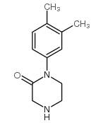 1-(3,4-dimethylphenyl)piperazin-2-one Structure