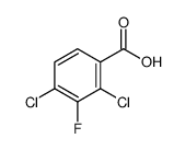 2,4-Dichloro-3-fluorobenzoic acid Structure