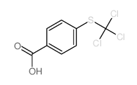 Benzoic acid,4-[(trichloromethyl)thio]- structure