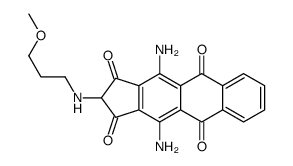 4,11-diamino-2-[(3-methoxypropyl)amino]-1H-cyclopent[b]anthracene-1,3,5,10(2H)-tetrone Structure