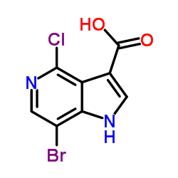 7-BROMO-4-CHLORO-5-AZAINDOLE-3-CARBOXYLIC ACID图片