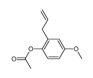 2-allyl-4-methoxyphenyl acetate Structure