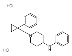 N-phenyl-1-(1-phenylcyclopropyl)piperidin-4-amine,dihydrochloride Structure