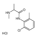 N-(2-chloro-6-methylphenyl)-2-(methylamino)propanamide,hydrochloride结构式