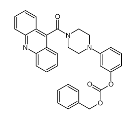 3-[4-(9-Acridinylcarbonyl)-1-piperazinyl]phenyl benzyl carbonate Structure