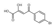 (Z)-4-p-bromophenyl-2-hydroxy-4-oxo-2-butenoic acid Structure