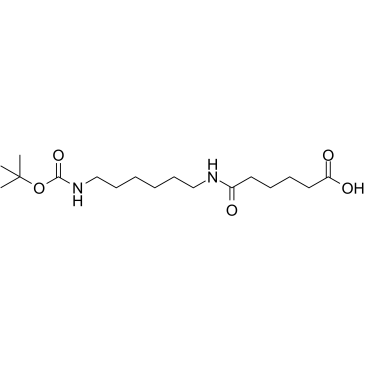 Boc-NH-C6-amido-C4-acid structure