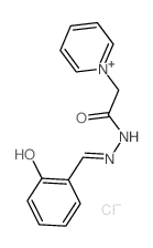 Pyridinium,1-[2-[2-[(2-hydroxyphenyl)methylene]hydrazinyl]-2-oxoethyl]-, chloride (1:1) picture