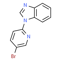 1-(5-bromopyridin-2-yl)-1H-benzimidazole结构式