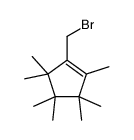 1-(bromomethyl)-2,3,3,4,4,5,5-heptamethylcyclopentene Structure