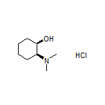 (1R,2S)-2-(Dimethylamino)cyclohexanol Hydrochloride Structure