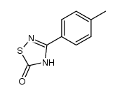 4,5-dihydro-3-(p-tolyl)-1,2,4-thiadiazol-5-one结构式