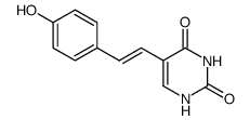 (E)-5-(4'-hydroxystyryl)uracil结构式