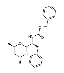 benzyl ((S)-1-((4R,6R)-4,6-dimethyl-1,3-dioxan-2-yl)-2-phenylethyl)carbamate Structure