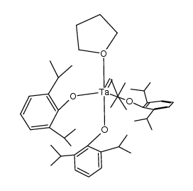 Ta(CH-t-Bu)(DIPP)3(THF) Structure