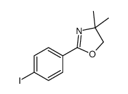 4,5-DIHYDRO-2-(4-IODOPHENYL)-4,4-DIMETHYLOXAZOLE Structure