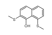 2,8-bis(methylthio)naphthalen-1-ol Structure