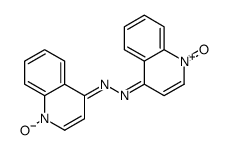 (E)-1-oxido-N-[(E)-(1-oxoquinolin-1-ium-4-ylidene)amino]quinolin-4-imine结构式