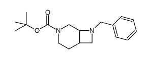 8-benzyl-3,8-diaza-bicyclo[4.2.0]octane-3-carboxylic acid tert-butyl ester Structure