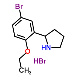 2-(5-Bromo-2-ethoxyphenyl)pyrrolidine hydrobromide (1:1) Structure