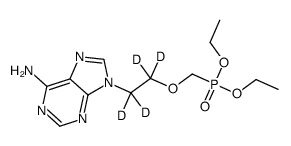 Adefovir-d4 Diethyl Ester Structure