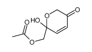 (2-hydroxy-5-oxopyran-2-yl)methyl acetate结构式