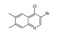 3-bromo-4-chloro-6,7-dimethylquinoline Structure