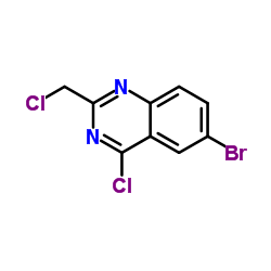 6-Bromo-4-chloro-2-chloromethyl-quinazoline Structure