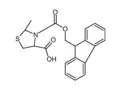 FMOC-(4S,2RS)-2-METHYLTHIAZOLIDINE-4-CARBOXYLIC ACID Structure