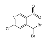 2-chloro-4-(dibromomethyl)-5-nitropyridine Structure