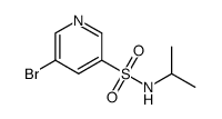 5-bromo-N-isopropylpyridine-3-sulfonamide结构式