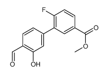 methyl 4-fluoro-3-(4-formyl-3-hydroxyphenyl)benzoate结构式