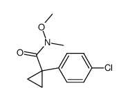 1-(4-chlorophenyl)-N-methoxy-N-methylcyclopropane-1-carboxamide Structure