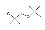 1-[(Trimethylsilyl)oxy]-2-methyl-2-propanol结构式