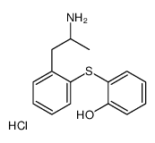 2-((2-(2-Aminopropyl)phenyl)thio)phenol hydrochloride结构式