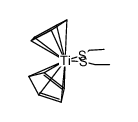 Ti(η5-C5H5)2(SC2H5)2 Structure