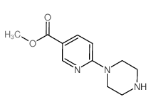 6-哌嗪-1-烟酸甲酯结构式