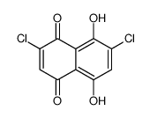 2,7-dichloro-5,8-dihydroxynaphthalene-1,4-dione结构式