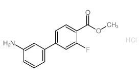 METHYL 3'-AMINO-3-FLUORO-[1,1'-BIPHENYL]-4-CARBOXYLATE HYDROCHLORIDE Structure