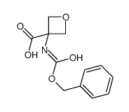 3-{[(Benzyloxy)carbonyl]amino}-3-oxetanecarboxylic acid structure