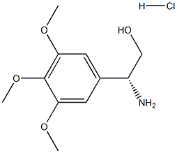 (2R)-2-AMINO-2-(3,4,5-TRIMETHOXYPHENYL)ETHAN-1-OL HYDROCHLORIDE结构式