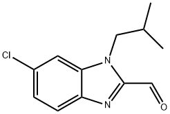 6-Chloro-1-isobutyl-1H-benzoimidazole-2-carbaldehyde Structure