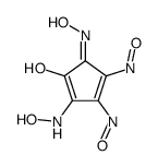 2,3,4,5-Tetrakis(hydroxyimino)cyclopentanone structure