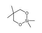 2,2,5,5-tetramethyl-1,3-dioxa-2-silacyclohexane Structure