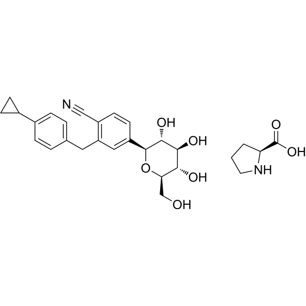 Velagliflozin (proline) Structure