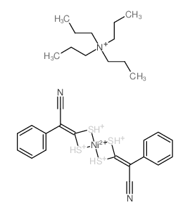 (2-cyano-2-phenyl-1-sulfaniumylethenyl)sulfanium,nickel(2+),tetrapropylazanium Structure