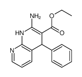 2-AMINO-1,4-DIHYDRO-4-PHENYL-1,8-NAPHTHYRIDINE-3-CARBOXYLIC ACID, ETHYL ESTER Structure